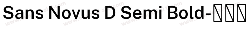 Sans Novus D Semi Bold字体转换